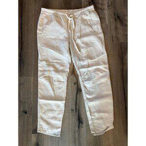 James Perse Pants Mens Large Linen Drawstring Lightweight Casual Relaxed Fit